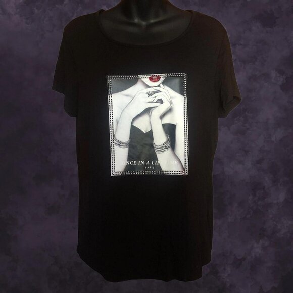 Slouchy Frank Lyman Chic Tee - Picture 2 of 6